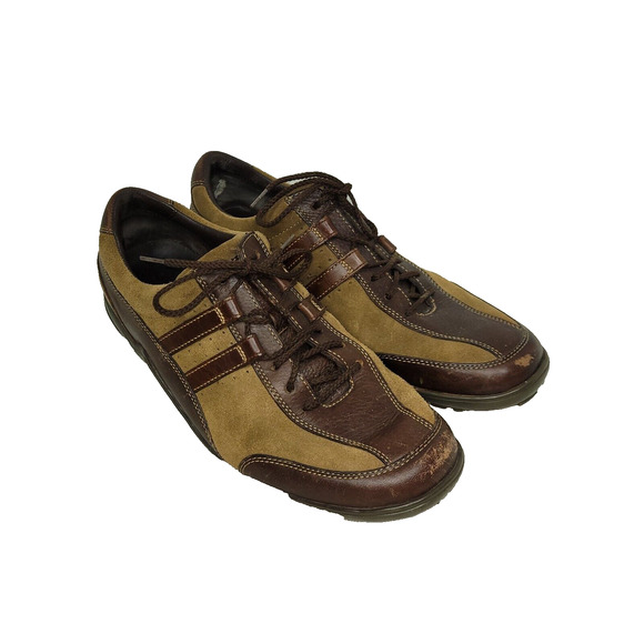 Cole Haan Shoes Size 9M Mens Casual Two Tone Brown Oxford Driving Comfort C03996 - Picture 1 of 16